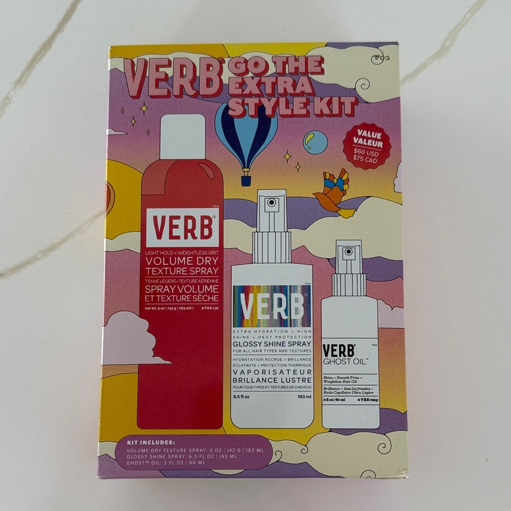 Verb Best-Selling Styler Trio – Volume, Shine & Smooth.  Brand New in box